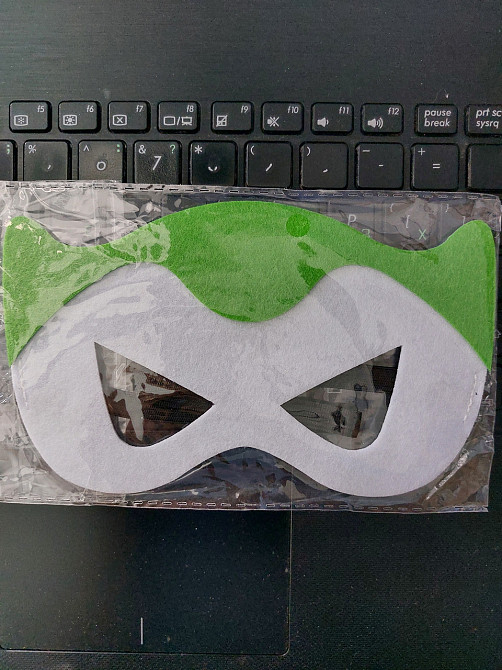 Дитяча маска Клоун one size зелено-білий Київ - фото 2