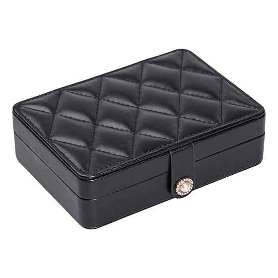 Yiwu Скринька для прикрас з еко шкіри 16×11×4.7 см органайзер для ювелірних виробів HP-5-30B Коломыя