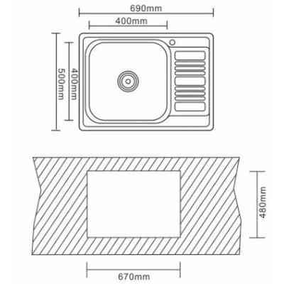 Мийка кухонна Interline SPRING sateen Вінниця