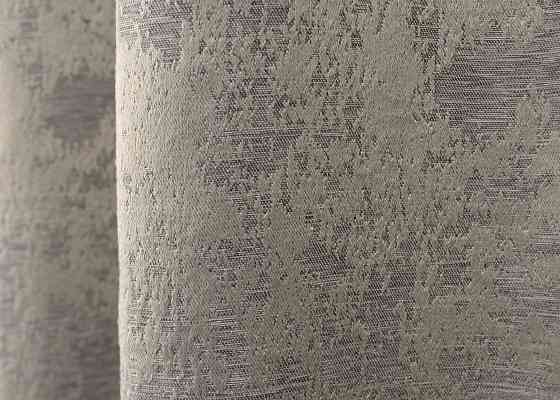 Комплект коротких штор VR-Textil Жакард Sultan XO № 1144ш Кавово-сірий 130х170 см 2 шт (35-0210) Київ