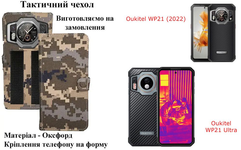 Тактический чехол для OnePlus 9, OnePlus 9 Pro, крепится к снаряжению на липучке Киев - изображение 1
