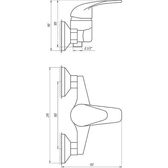Смеситель для душа EcoMix ENERGO E-GEZ-105 Киев