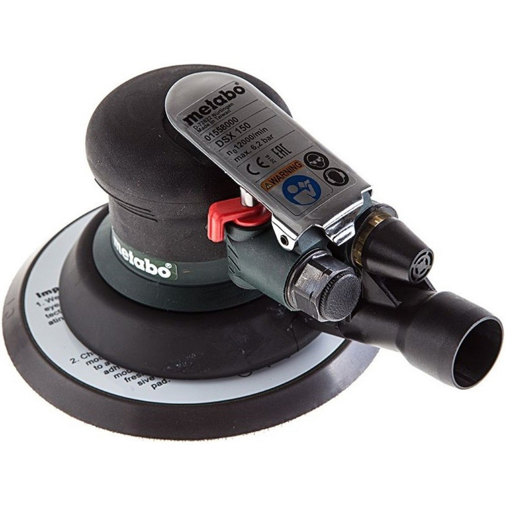 Пневматична ексцентрикова шліфмашина Metabo DSX 150, 150 мм, 12 000 об/хв Київ - фото 2
