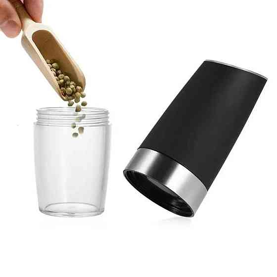 Електрична млинниця для перцю та солі з LED-підсвіткою 120 мл Київ