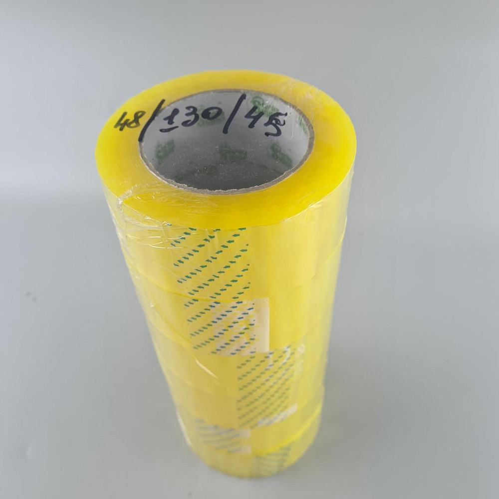 Скотч упаковочный прозрачный 45мк 48мм 130метров 