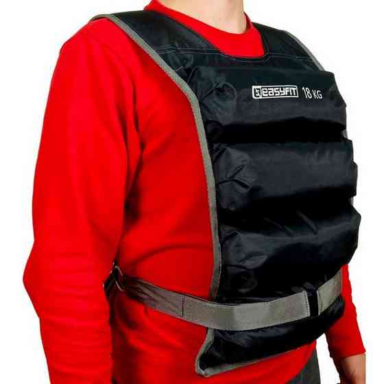 Обважнювальний жилет EasyFit EF-VST-18 чорний, 18 кг Вінниця