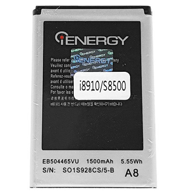 Акумулятор iEnergy для Samsung S8500/i8910 (EB504465VU) Дніпро - фото 1