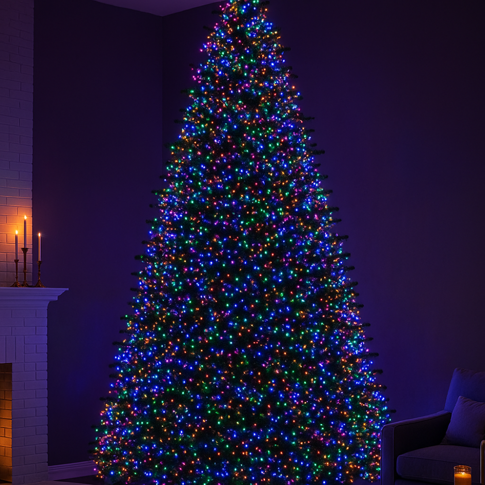 Garlando Новорічна гірлянда Хвойна лапа 100 м 3000 LED білий провід Мультиколір D3000L100MWML Коломия - фото 2