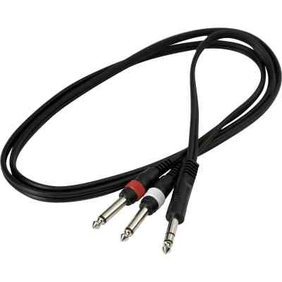 Інсертний кабель RockCable Patch Cable - TRS Jack to 2 x TS Jack (1.5m) (RCL 20922 D4) Вінниця