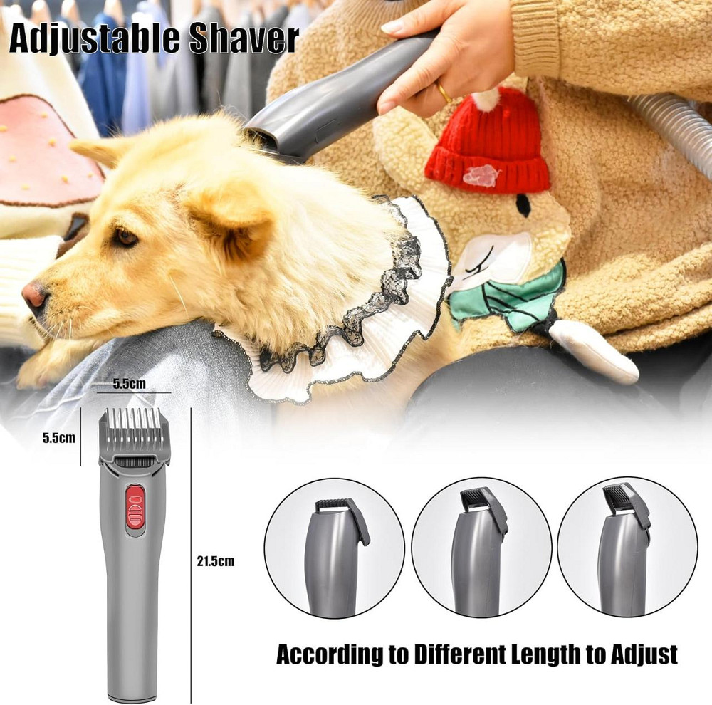 Триммер для тварин Italdos Grooming Kit Silver сумісний з Dyson V7 V8 V10 V11 V15 керамічний ніж 1 мм набір насадок для стриження Київ - фото 3