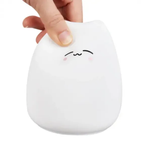 Сенсорный силиконовый Led светильник-ночник Котик Коломия