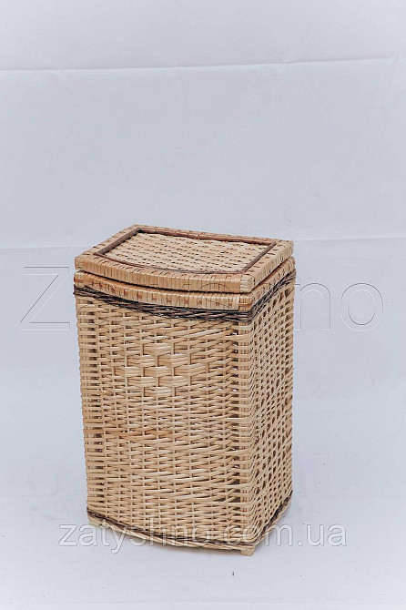 Скринька плетена з лози для білизни Київ - фото 4