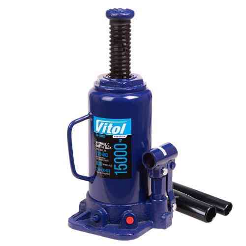 Гидравлический телескопический домкрат 15 тонн, коробочный, мин. 230мм - макс. 460мм, 9 кг (DB-15002/T91504) Харьков