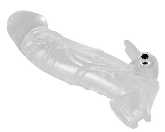 Насадка на член - Chrystal Skin Penis Sleeve Vibro Sex Aura Київ