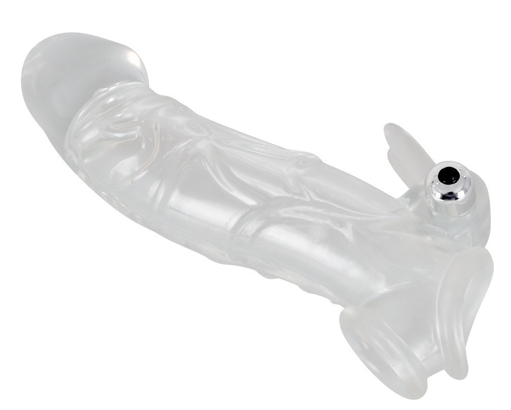 Насадка на член - Chrystal Skin Penis Sleeve Vibro Sex Aura Київ - фото 6