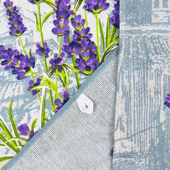 Кухонний рушник рогожка з петелькою та принтом lavender with a bow 35х61см 180г/м2 (Лавандовий) Суми