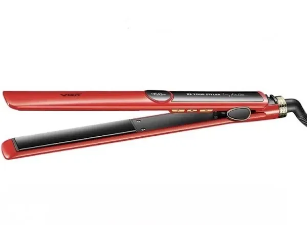 Утюжок для выпрямления волос  VGR V518, 3 температуры, 60ВТ,поворотный шнур, красный цвет Одесса - изображение 3
