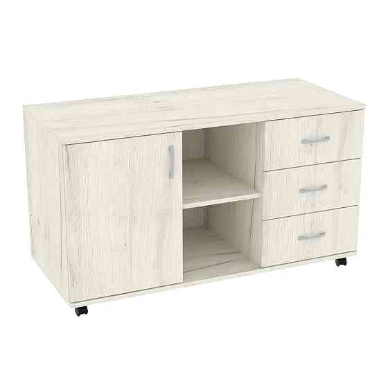 Тумба офисная ТМО-1, Дуб Крафт Білий, 1100/480/620 Львов