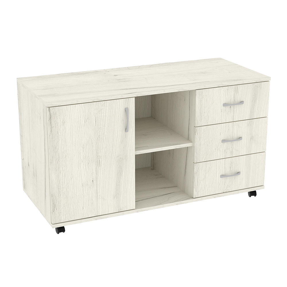 Тумба офисная ТМО-1, Дуб Крафт Білий, 1100/480/620 Львов - изображение 1