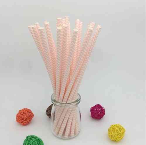Коктейльні трубочки 25 штук 20 см рожевий Київ