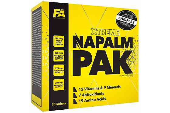Вітамінно-мінеральний комплекс Fitness Authority Napalm Pak 30 packs Луцьк