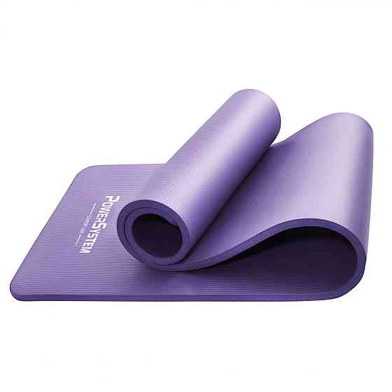 Килимок для йоги та фітнесу Power System PS-4017 NBR Fitness Yoga Mat Plus Purple (180х61х1) Кам'янське