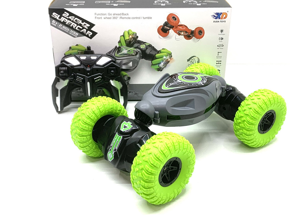 Машина на радіокеруванні 2.4G акумулятор USB зарядка змінює форму світло 28см Зелена (3688-G106A) Чернігів - фото 7