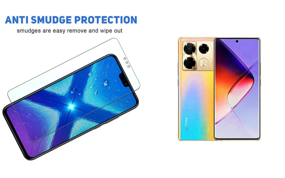Захисне скло NeoGlass для Infinix Note 40, Note 40 Pro – надпрозоре та стійке Київ - фото 3