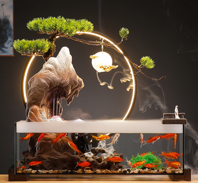 Аквариум Декоративный водопад комнатный 49х60 см БОЛЬШОЙ, Аквариум подставка для благовоний, увлажнитель воздуха Кременчуг - изображение 1