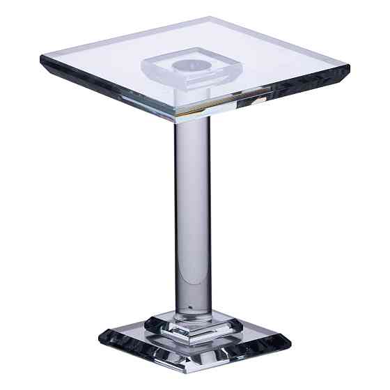 Yiwu Тортівниця скляна на ніжці 12×12×18 см кругла стійка для торта, капкейків HP-4-71M Коломия