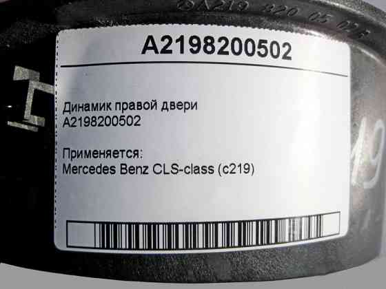 Mercedes-Benz  A2198200502 Аудіо динамік правих дверей CLS C219 Одеса