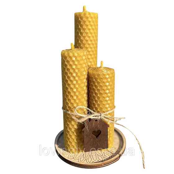 Набор свечей из натуральной вощины 
