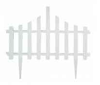Огорожа для газону набір/4 секції Парканчик білий флок Алеана Житомир