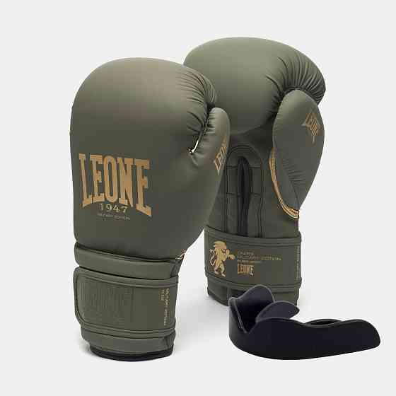 Боксерські рукавиці Leone GN059G MILITARY EDITION Green 10 унцій (капу в комплекті) Кам'янське