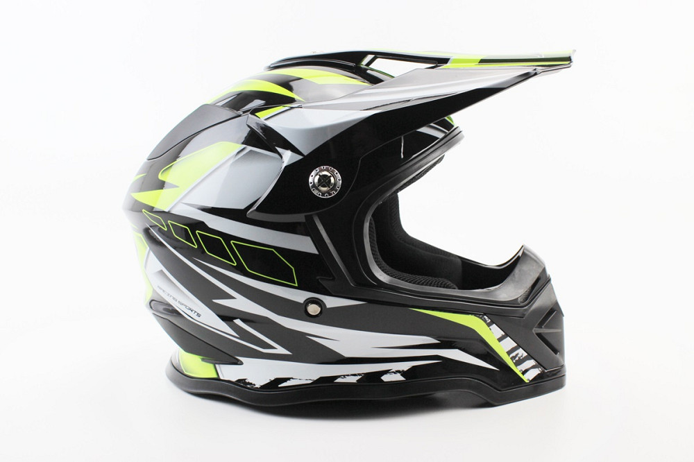 Шолом кросовий/ендуро/АТV BLD-819-7 М (57-58см), ЧОРНИЙ/НЕОНОВО-ЖОВТИЙ Киев - изображение 3