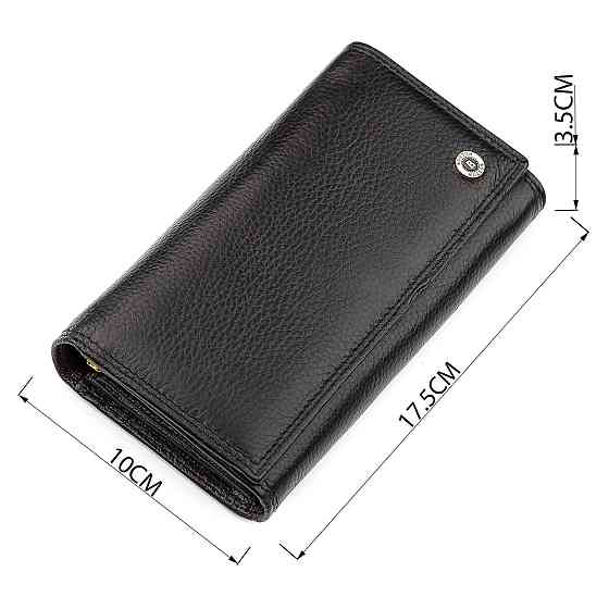 Кошелек женский Boston 18489 (S9001B) высококачественная кожа Черный Киев