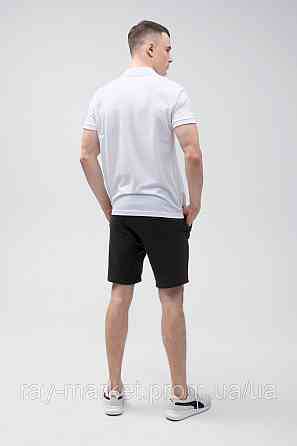 Костюм поло белое и шорты черные RAY BASIC U9007-White-Black M Киев