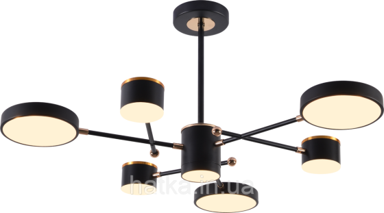 Люстра светодиодная акриловая Sirius B X13287/6 BK+FGD Киев