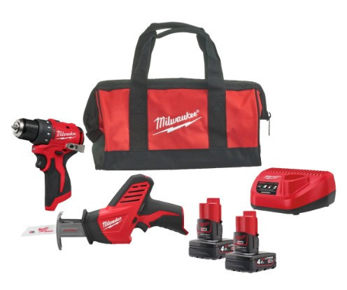 Набор из 2-х аккумуляторных инструментов M12 BLPP2A-402B (M12 BDD дрель-шуруповерт, C12 MT многофункциональный инструмент, зар.устройство + 2 а Одесса - изображение 1