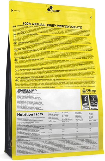 100% Natural Whey Protein Isolate 600 g Луцьк - фото 2