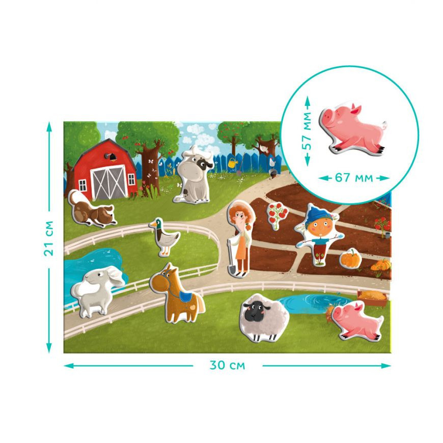 Розвиваюча магнітна гра "Ферма" DoDo 200206 Вінниця - фото 4