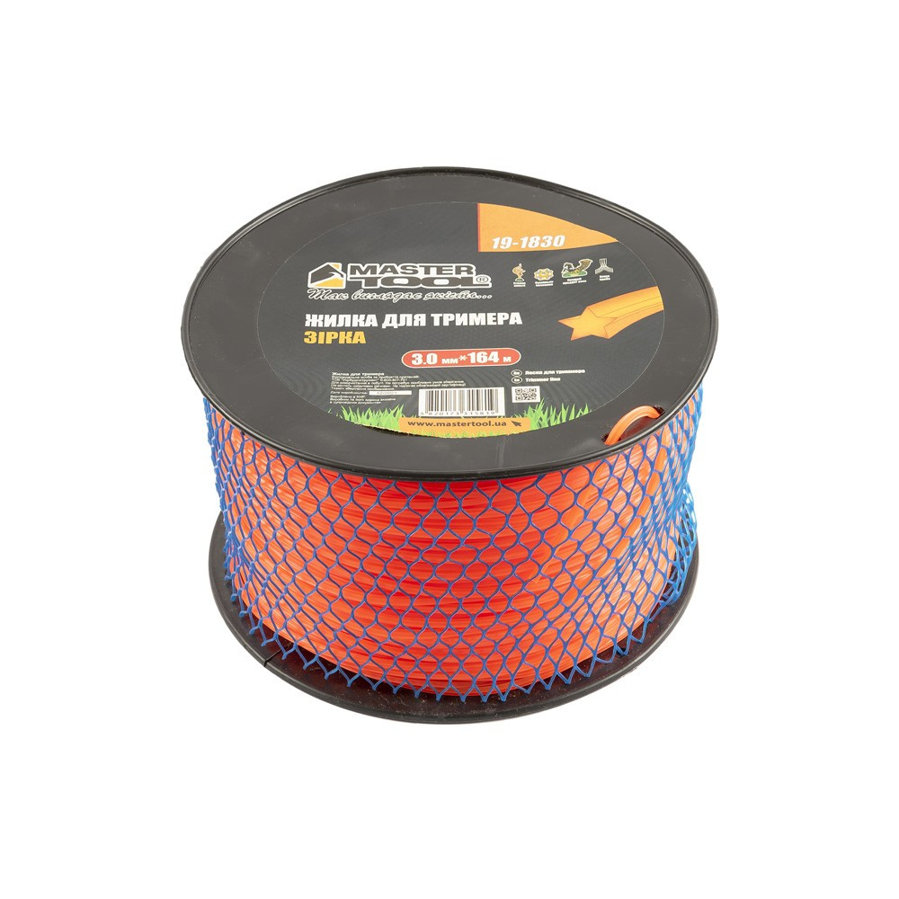 Жилка для тримера MASTERTOOL ЗІРКА 3,00 мм 164 м котушка 19-1830 Коломия - фото 2