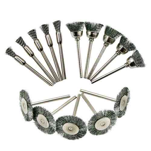 Набор металлических щеток для гравера, 15 шт. Киев