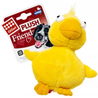 Игрушка для собак GiGwi Plush Утка с пищалкой 11 см (75020) Винница - изображение 2