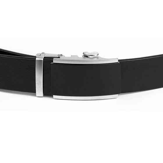 Ремень мужской с автоматической пряжкой Vintage 20294 Черный Киев