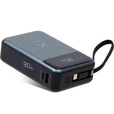 Батарея універсальна Vinga 20000 mAh 65W Display USB-C Cable Grey (VPBB2065C) Вінниця