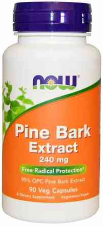 Екстракт соснової кори пікногенол Now Foods Pine Bark 240 мг 90 вег капсул Київ