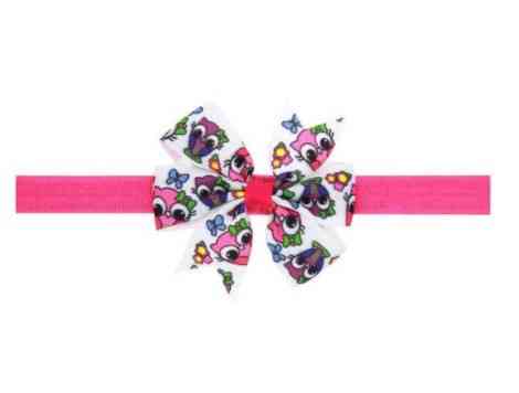 Детская повязка с совами - размер банта 8см, размер универсальный (на резинке) Киев