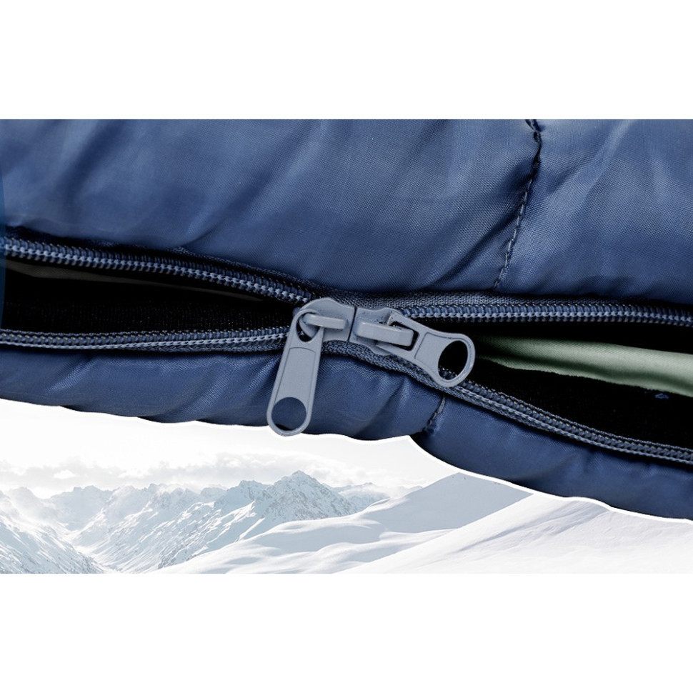 Спальник з капюшоном Naturehike MJ600 CNK2300SD014, темно-блакитний Київ - фото 5