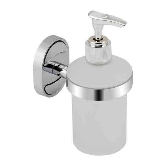 Дозатор для рідкого мила Lidz (CRM) 114.02.02 Хром / Білий Київ